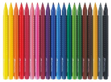 FABER-CASTELL Grip Colours 155320 20 Farben, Etui