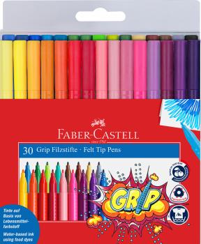 FABER-CASTELL Permenant Marker Grip 3mm 155335 assortiert 30 Stück