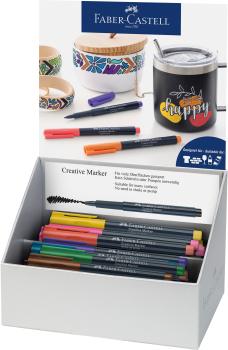 FABER-CASTELL Display Creativ Marker 1-3mm 160703 assortiert 50 Stück