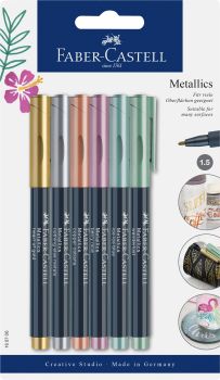 FABER-CASTELL Metallics Set 1,5mm 160706 ass. 6 Stück