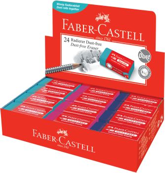 FABER-CASTELL Radierer Trend Dust-Free 187221 3 Farben