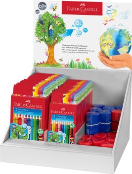 FABER-CASTELL Farbstifte Colour GRIP 201837 Family Display, 52 Stück