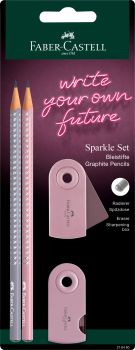 FABER-CASTELL Schreibset Sparkle 218480 Rose Shadow