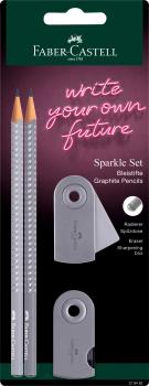 FABER-CASTELL Schreibset Sparkle 218482 Dapple gray