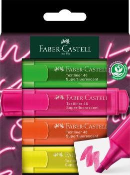 FABER-CASTELL Textliner TL 46 254600 4er Etui GenZ