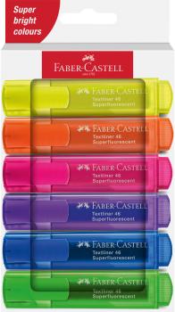 FABER-CASTELL Textmarker TL 46 254646 Superfluor 6 Stück