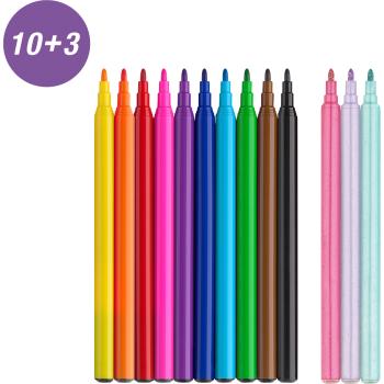 FABER-CASTELL Filzstifte Einhorn 554213 inkl. Sticker 13 Stück