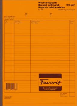 FAVORIT Wochen-Rapport D/F/I A4 400 weiss 100 Blatt