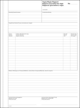 FAVORIT Regierapport D/F/I A4 9171 OK weiss 50x2 Blatt