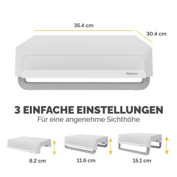 FELLOWES Monitor Ständer Breyta 100016561 weiss