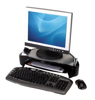 FELLOWES Monitor Ständer Plus 8020801 schwarz/silber