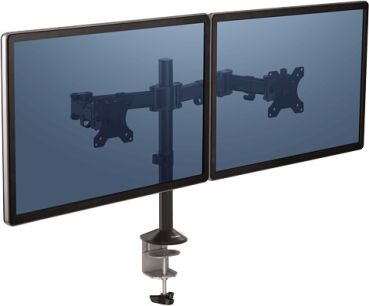 FELLOWES Reflex Doppel Monitorarm 8502601 schwarz