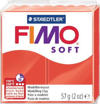 FIMO Knete Soft 57g 8020-24 rot