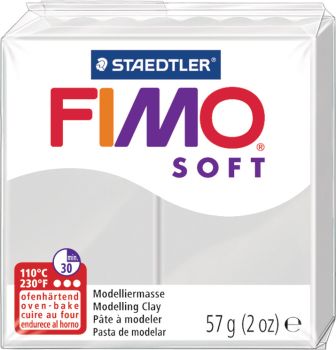 FIMO Knete Soft 57g 8020-80 grau