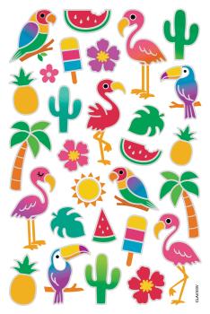 FOLIA Bubble-Sticker 14x21cm 19501 Tropical