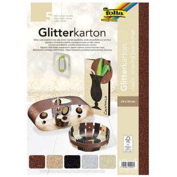 FOLIA Glitterkarton 300g 85149 CLASSIC