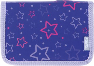 FUNKI Etui Purple Stars 6012.008 violett 23x14x4cm