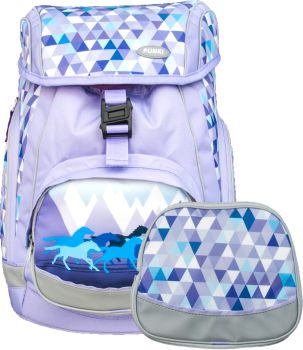 FUNKI Flexi-Bag Set Wild Horses 6040.607 violett 5-teilig