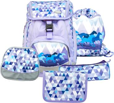 FUNKI Flexi-Bag Set Wild Horses 6040.607 violett 5-teilig