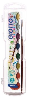 GIOTTO Wasserfarben Glitter 331200 8 Farben