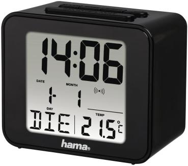 HAMA Funkwecker 186304 Cube schwarz