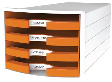 HAN Schubladenelement Impuls 1013-51 orange 4 Fächer