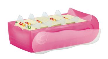 HAN Karteibox Croco 997-613 A8 pink trans. 100 Karten