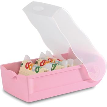 HAN Karteibox Croco A8 N451526 pastellpink 19.8x9.7x6.8cm