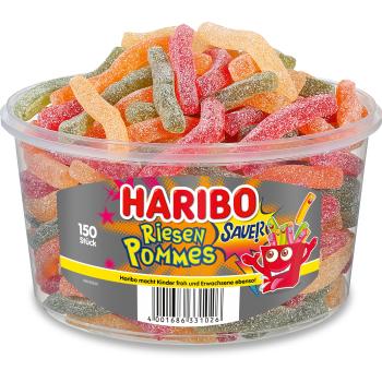 HARIBO Saure Riesen-Pommes 60472 Dose 1200g, 150 Stk.