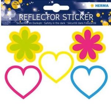 HERMA Reflektorsticker 19196 Blumen und Herzen