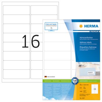 HERMA Etiketten 4267 4267 99.1x33.8mm 1600Stk. 100 Bl.