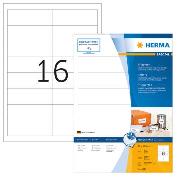 HERMA Etiketten Special 97×33,8mm 4815 weiss 1600 Stück