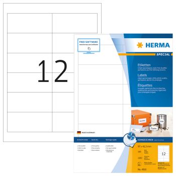 HERMA Etiketten Special 97×42,3mm 4816 weiss 1200 Stück