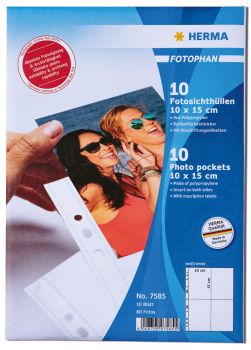 HERMA Fotophan Sichthüllen 10x15cm 7585 8 Stück/10 Blatt