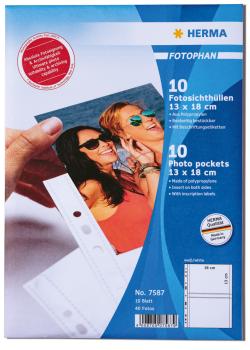 HERMA Fotophan Sichthüllen 13x18cm 7587 4 Stück/10 Blatt