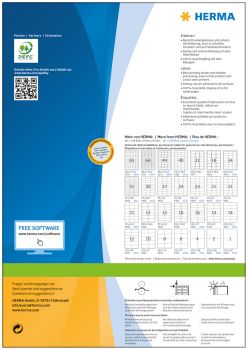 HERMA Etiketten PREMIUM 148.5x205mm 8690 weiss,perm. 400 St./400 Bl.