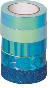 HEYDA Deko-Tape blau 203584516 4x12mmx5m/1x12mmx2m