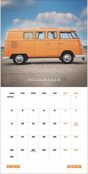 HEYE Bildkalender 2025 23410+25 Camper Vans 30.5x30.5cm