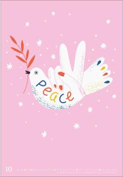 HEYE Bildkalender 2025 23427+25 Peace 37x53.5cm