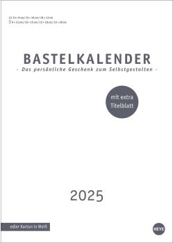 HEYE Bastelkalender 2025 23497+25 weiss 21x29.7cm