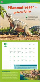 HEYE Bildkalender 2025 23502+25 Dinosaurier 29.5x30cm