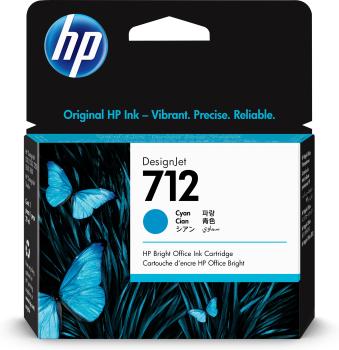 HP Tintenpatrone 712 cyan 3ED67A DesignJet T230/250/630 29ml