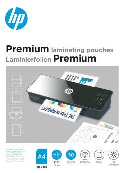 HP Laminiertaschen 9125 Premium, A4, 250 Mic