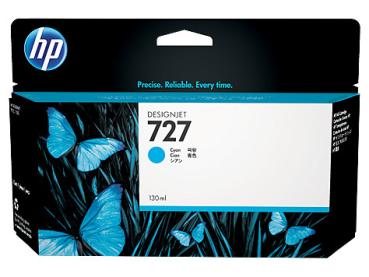 HP Tintenpatrone 727 cyan B3P19A DesignJet T920/T1500 130ml