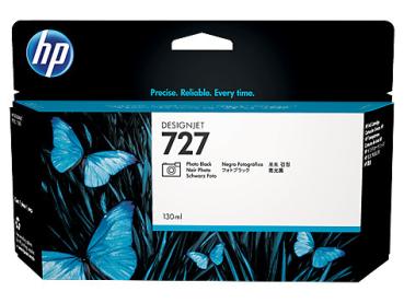 HP Tintenpatrone 727 photo black B3P23A DesignJet T920/T1500 130ml