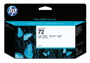 HP Tintenpatrone 72 photo schwarz C9370A DesignJet T1100 130ml