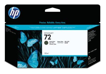 HP Tintenpatrone 72 schwarz matt C9403A DesignJet T1100 130ml