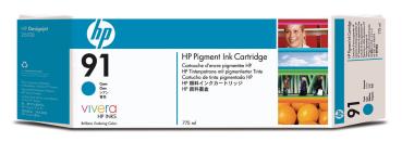 HP Tintenpatrone 91 cyan C9467A DesignJet Z6100 775ml