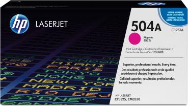 HP Toner-Modul 504A magenta CE253A Color LaserJet CP3525 7000 S.