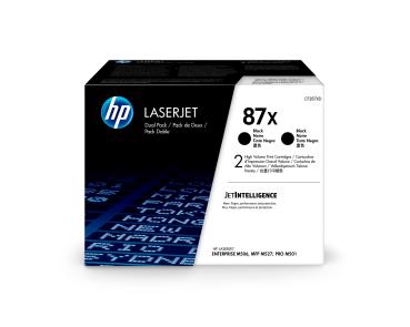 HP Toner-Modul 87X schwarz CF287XD LJ Enterprise M527 2 Stück